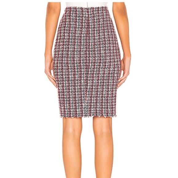 Bailey 44 Red Laissez Faire Boucle Midi Skirt New Size Medium - Picture 4 of 4